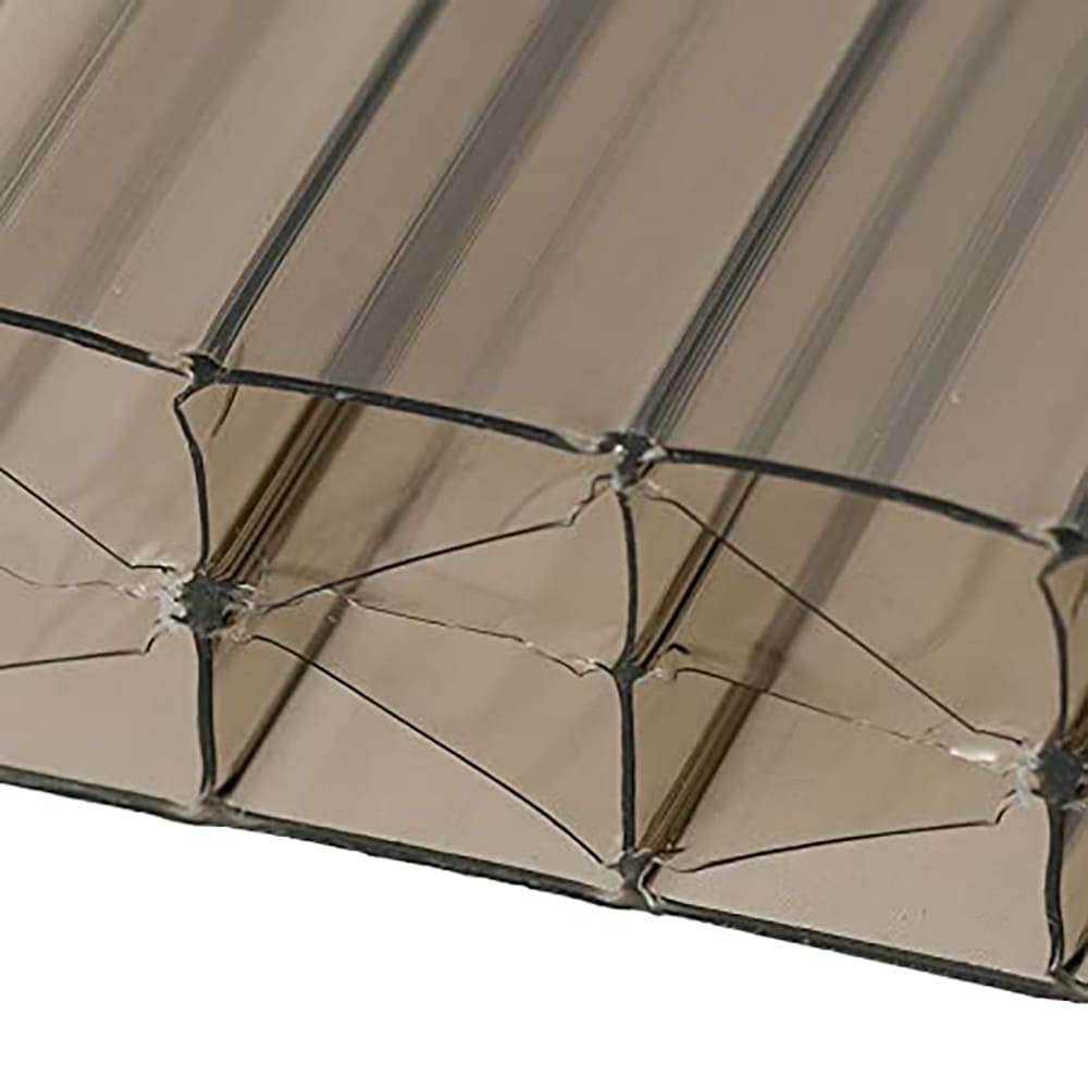 сотовий полікарбонат 16мм графіт 1УФ SOTOTHERM STANDART